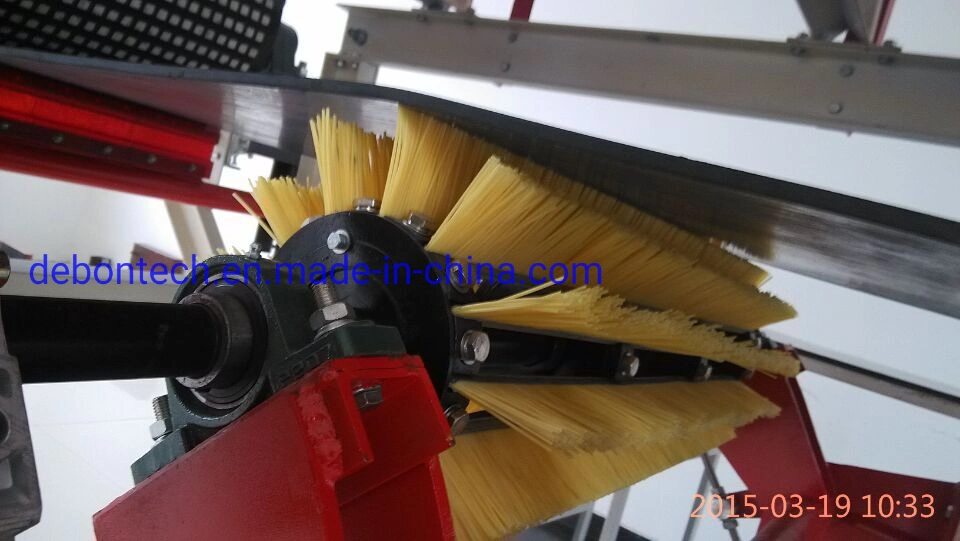 Conveyor Brush Cleaner for Patterned Belts with Replacement Nylon 66 Brush Strips