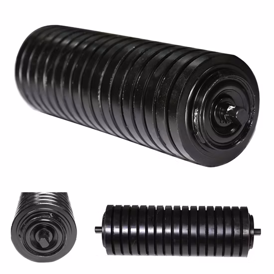 Rolo amortecedor de impacto transportador de correia de borracha